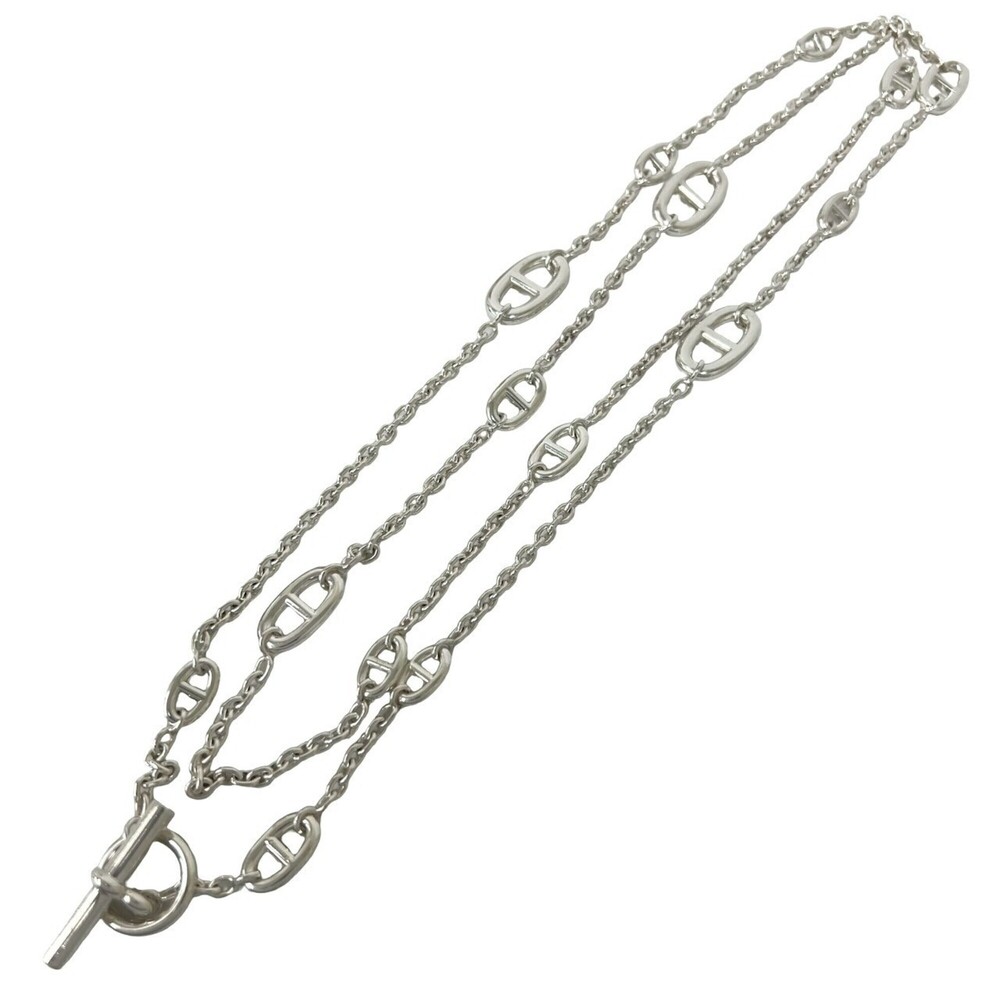 HERMES Vintage Silver Necklace